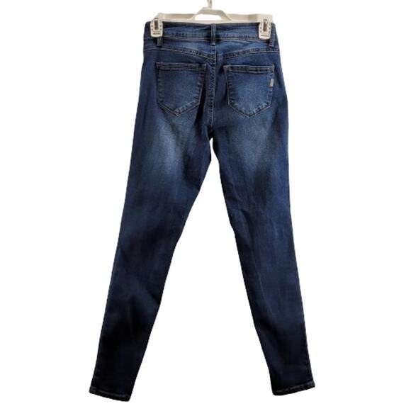 1822 Denim Dark Wash Blue Denim Skinny Jeans Women's Size 4 - Picture 3 of 5